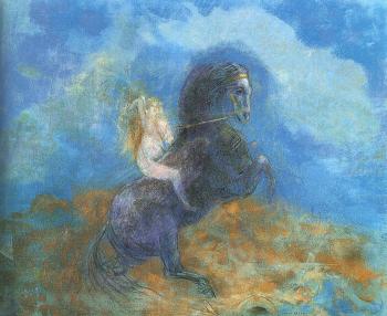 Odilon Redon : Brunhild (The Valkyrie),